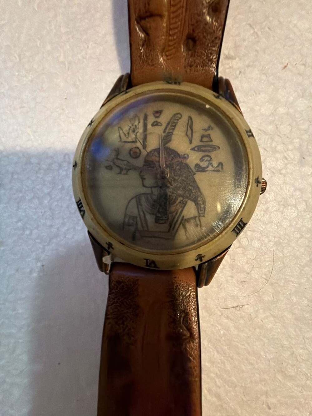 Vintage Dejuno Limited Edition Dinosaurs Series Egyptian Theme Watch works!
